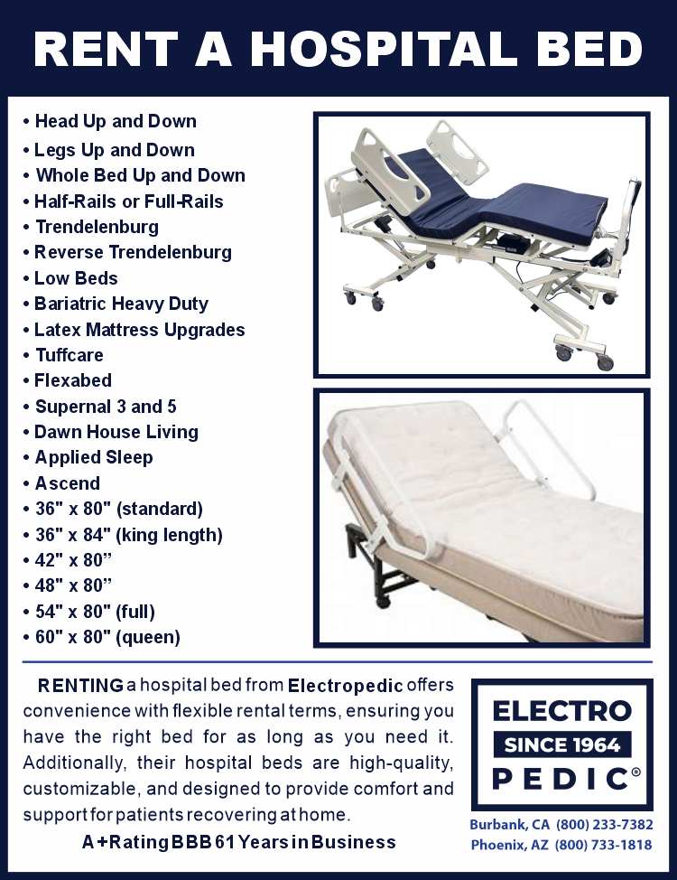 Los Angeles rent a Tuffcare T7036/T7042 Century Long Berm Care Bed